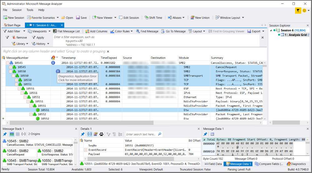 windows message analyzer download