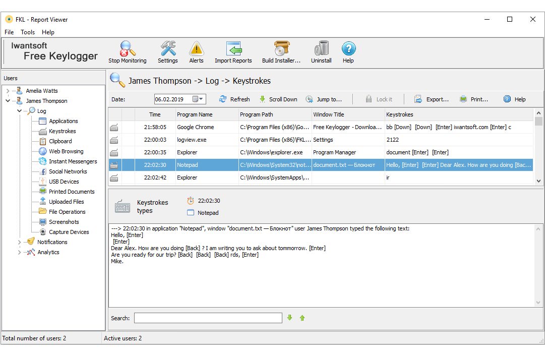revealer keylogger pro can it work when private brouser used