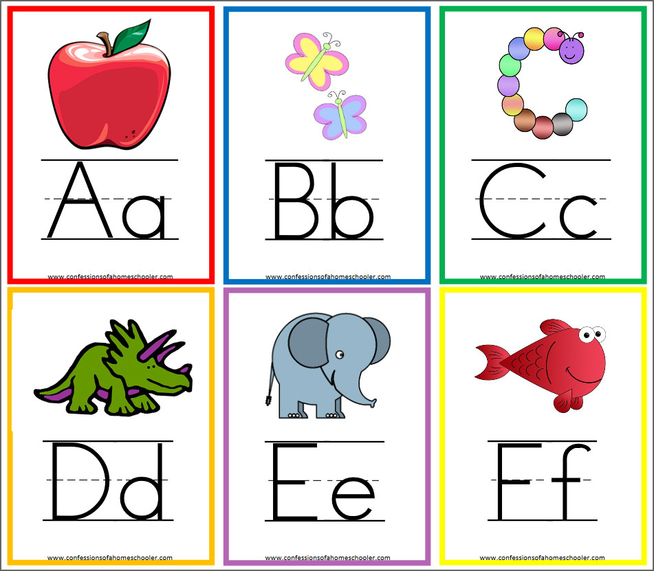 Educational Alphabet Flashcards