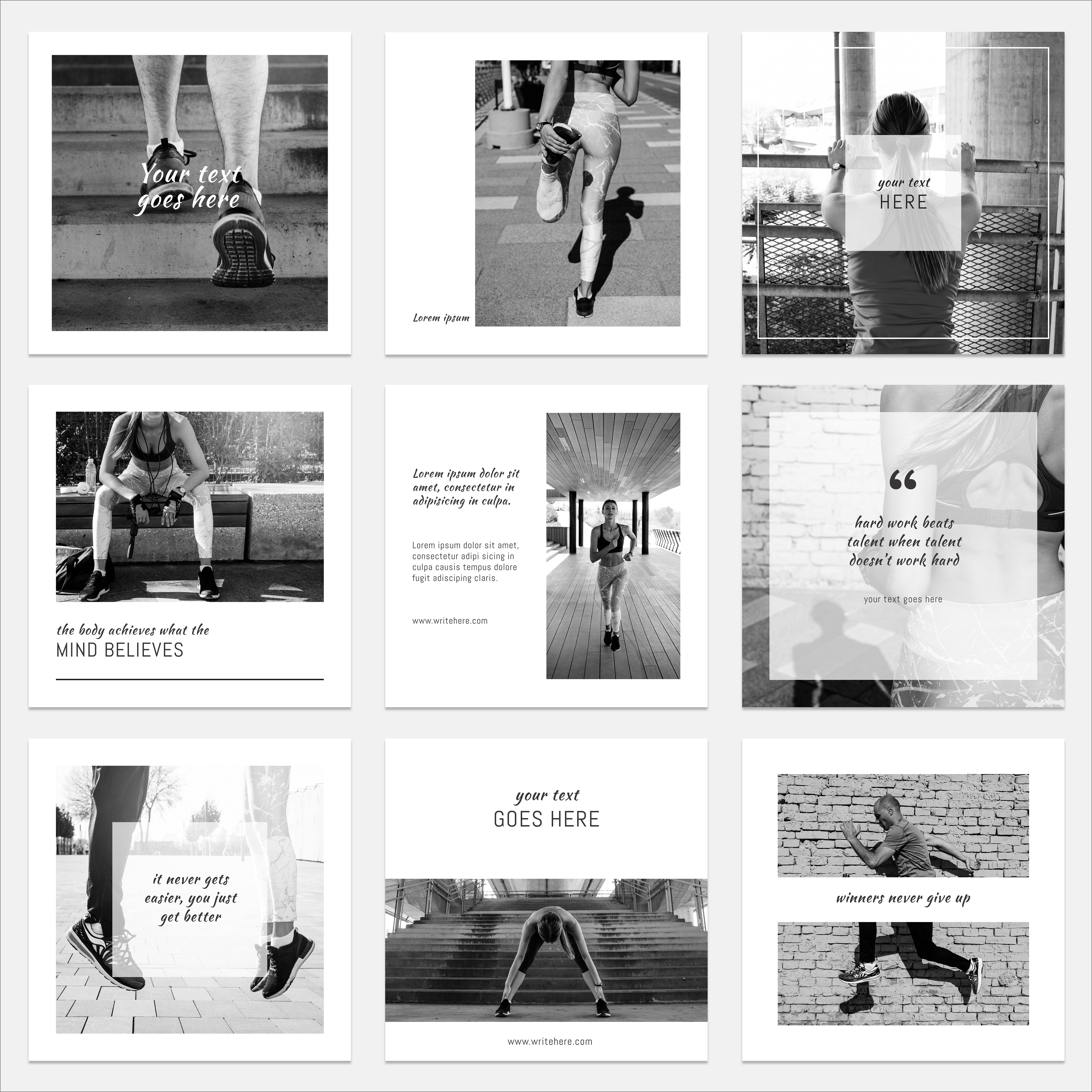 35 Free Instagram Square Templates For Social Media Influencers