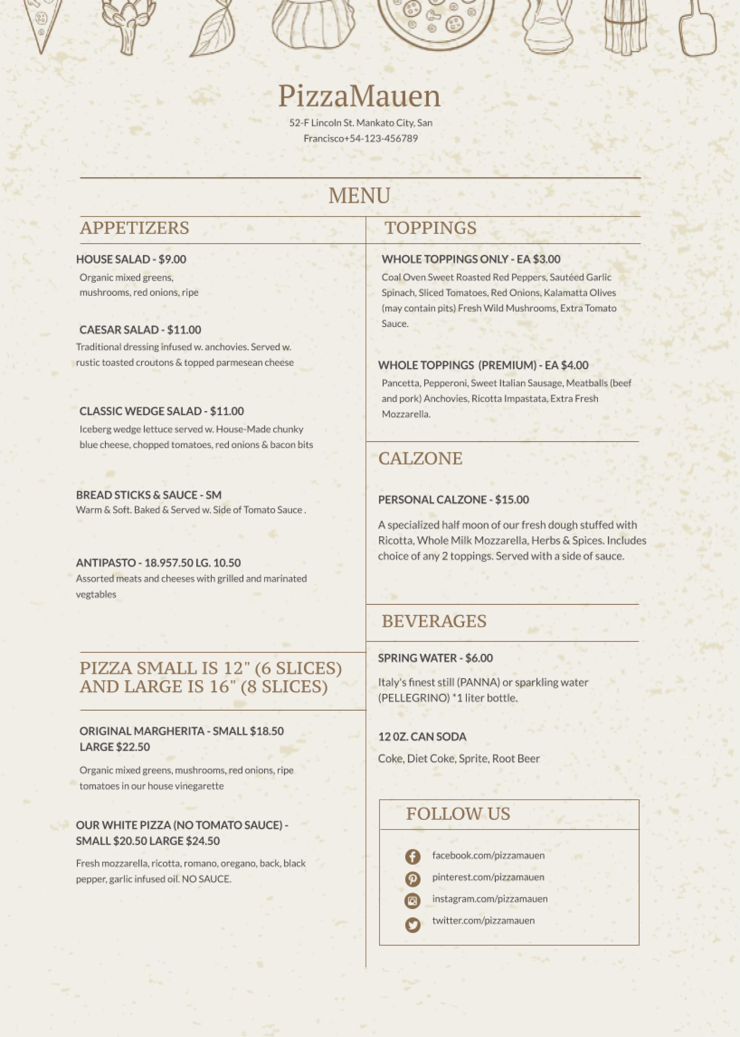 20 Free Simple Menu Templates For Restaurants, Cafes, And Parties Within Fancy Menu Template