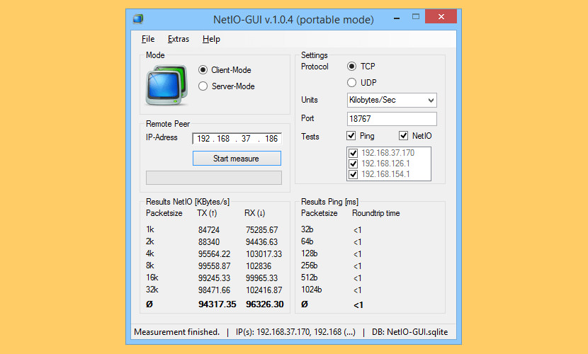 lan speed test error creating test file