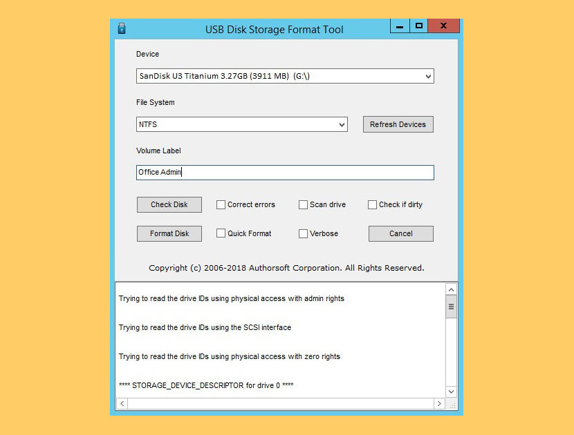 usb flash drive format tool ufix ii download