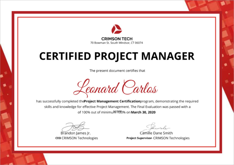 bcit program management certificate