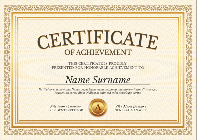 Certificate Template Blank For Your Needs   Certificate Template 41 830x591 