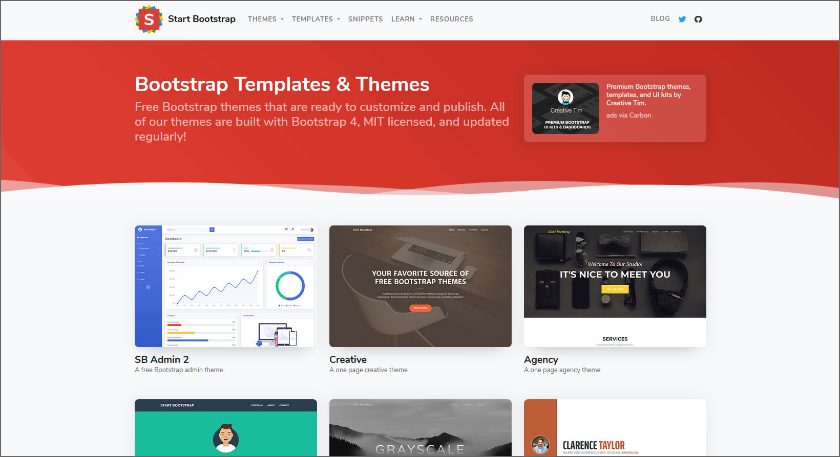 1000 Free Professional HTML5 Templates To Create A Business sites