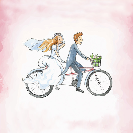 Wedded couple illustration, Wedding invitation Cartoon Drawing, Bride and  groom, child, wedding Anniversary png | PNGEgg