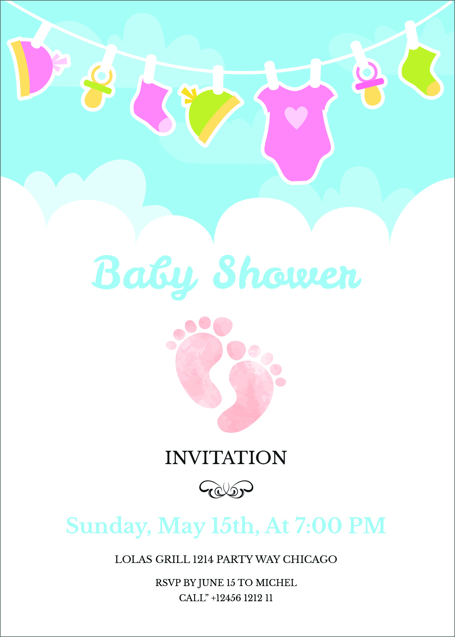 21 Free Editable Baby Shower Invitation Card Templates For Free Baby Shower Invitation Templates Microsoft Word