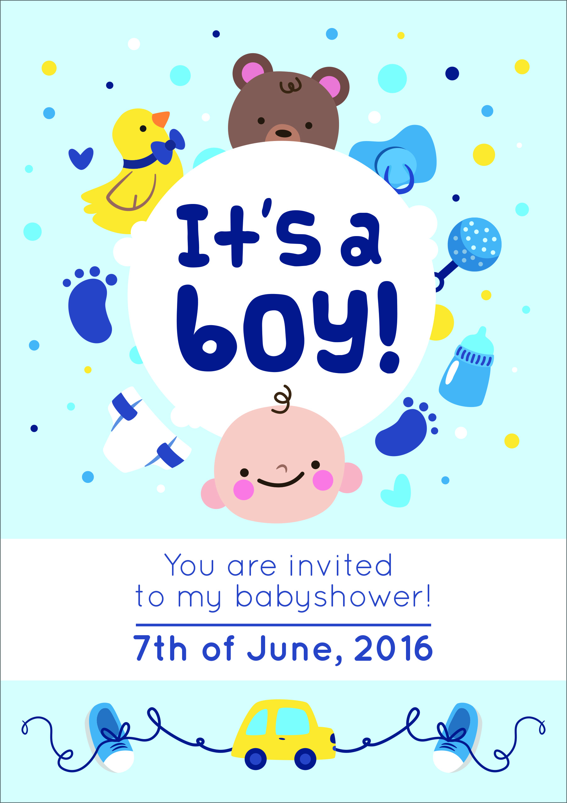 Baby Shower Invitation Card Templates