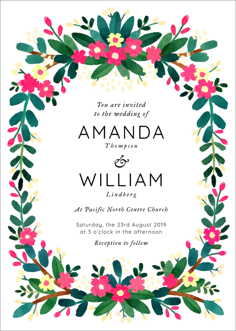 Editable Wedding Invitation Template