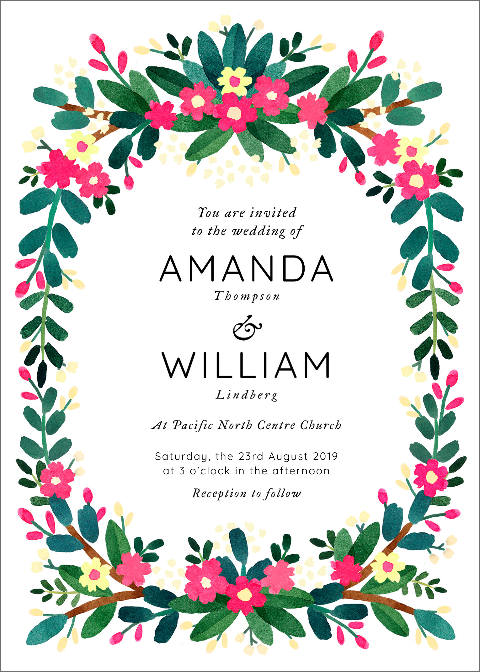 9 Free Wedding Invitation Template Cards Printable And Editable PSD