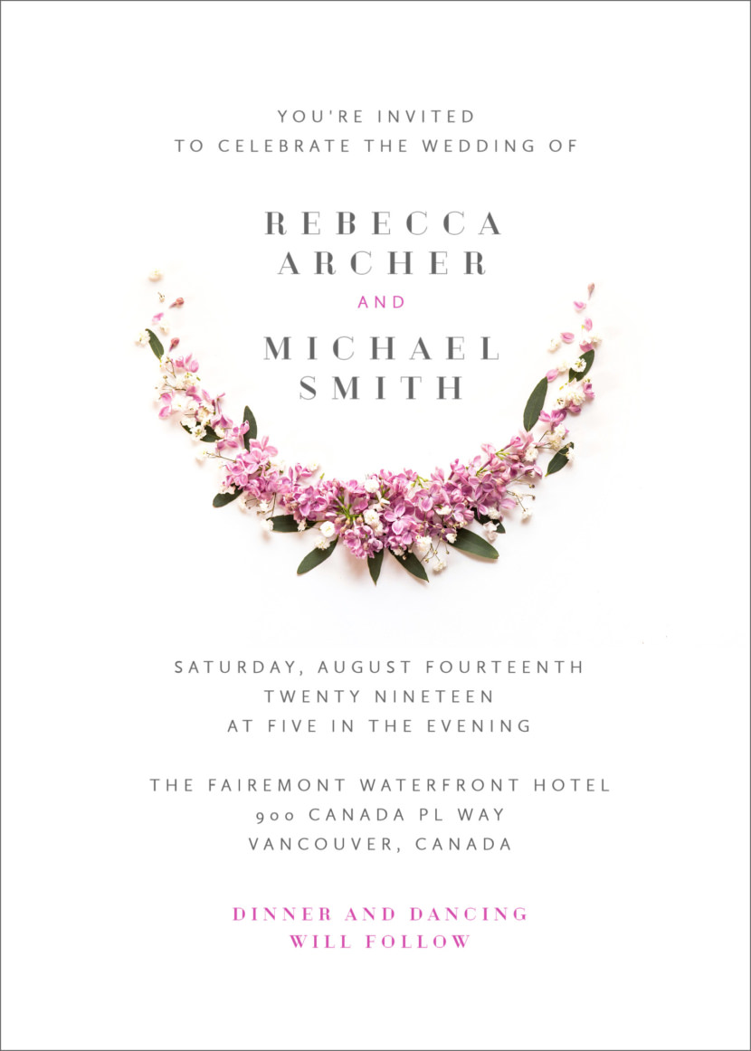 Editable Wedding Invitation Template