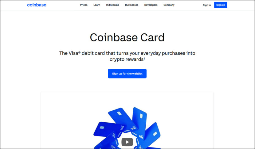 coinbase crypto rewards card