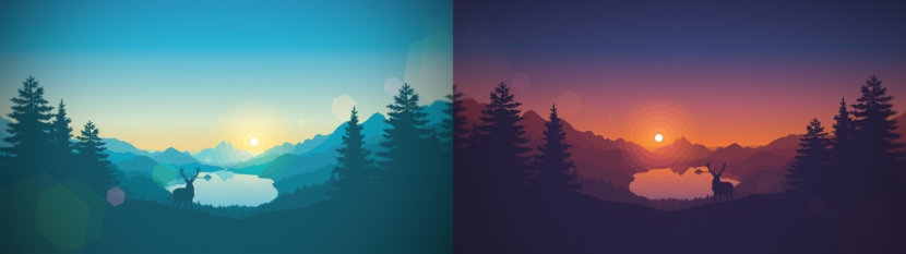 Winter & Summer Dual Screen Wallpaper