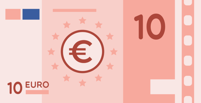 Printable 10 EURO play money