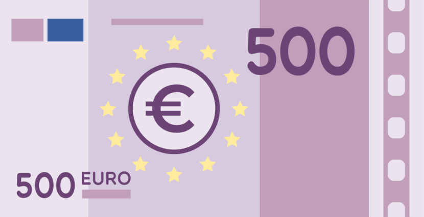 Printable 500 EURO play money