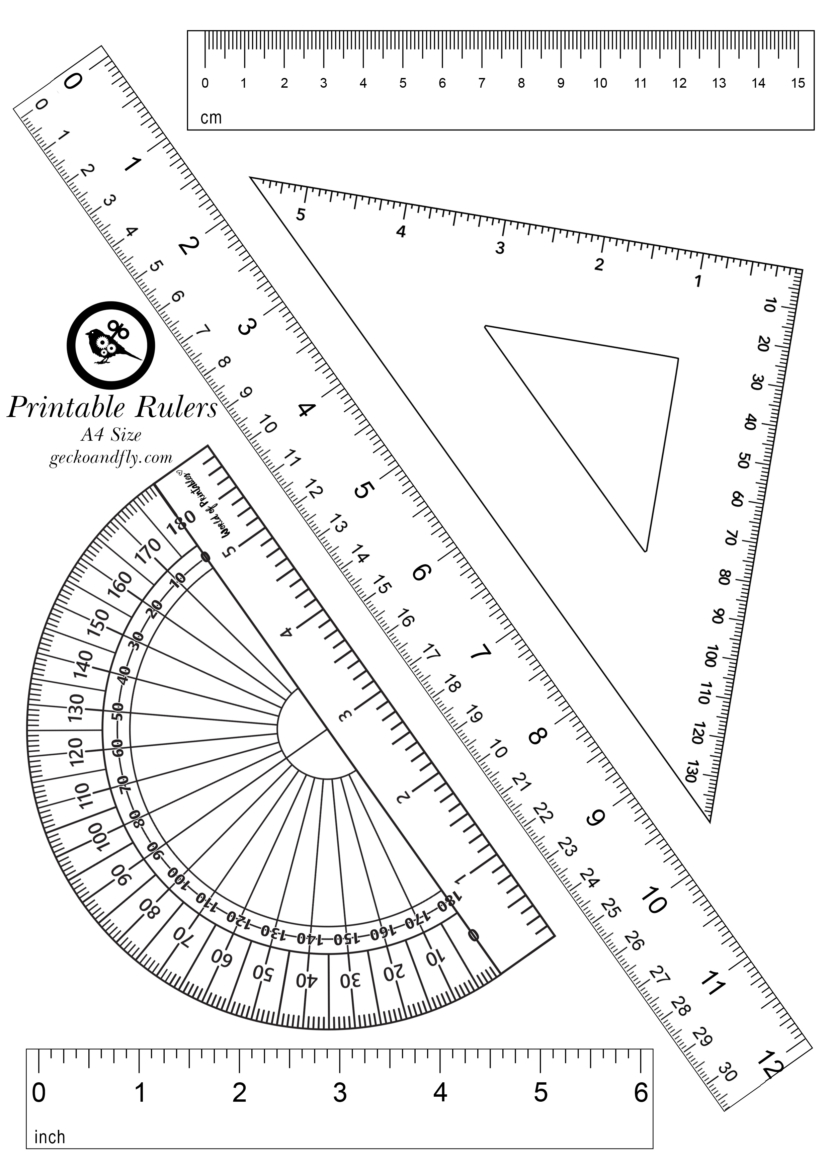 Printable Rulers