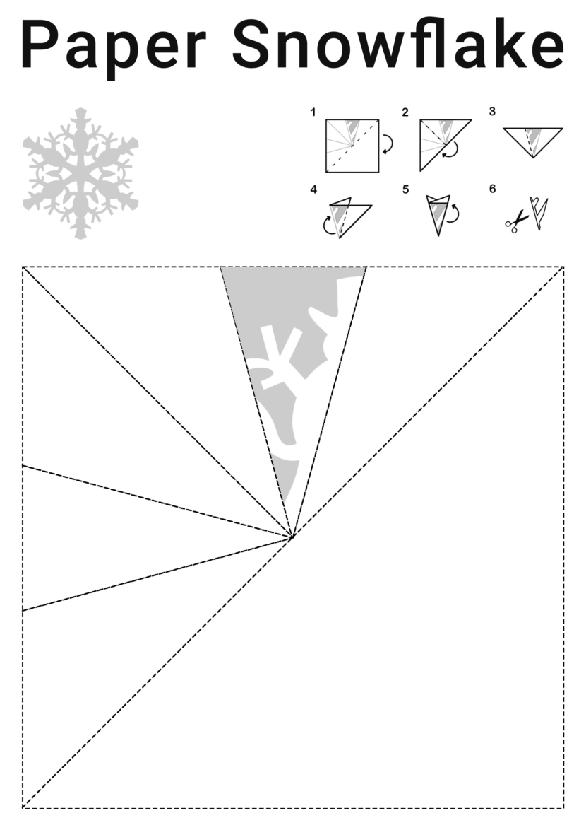 free printable snowflake template cutout
