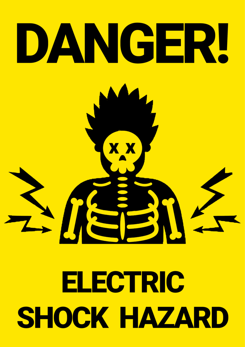 Danger Electric Shock Free Printable Signs