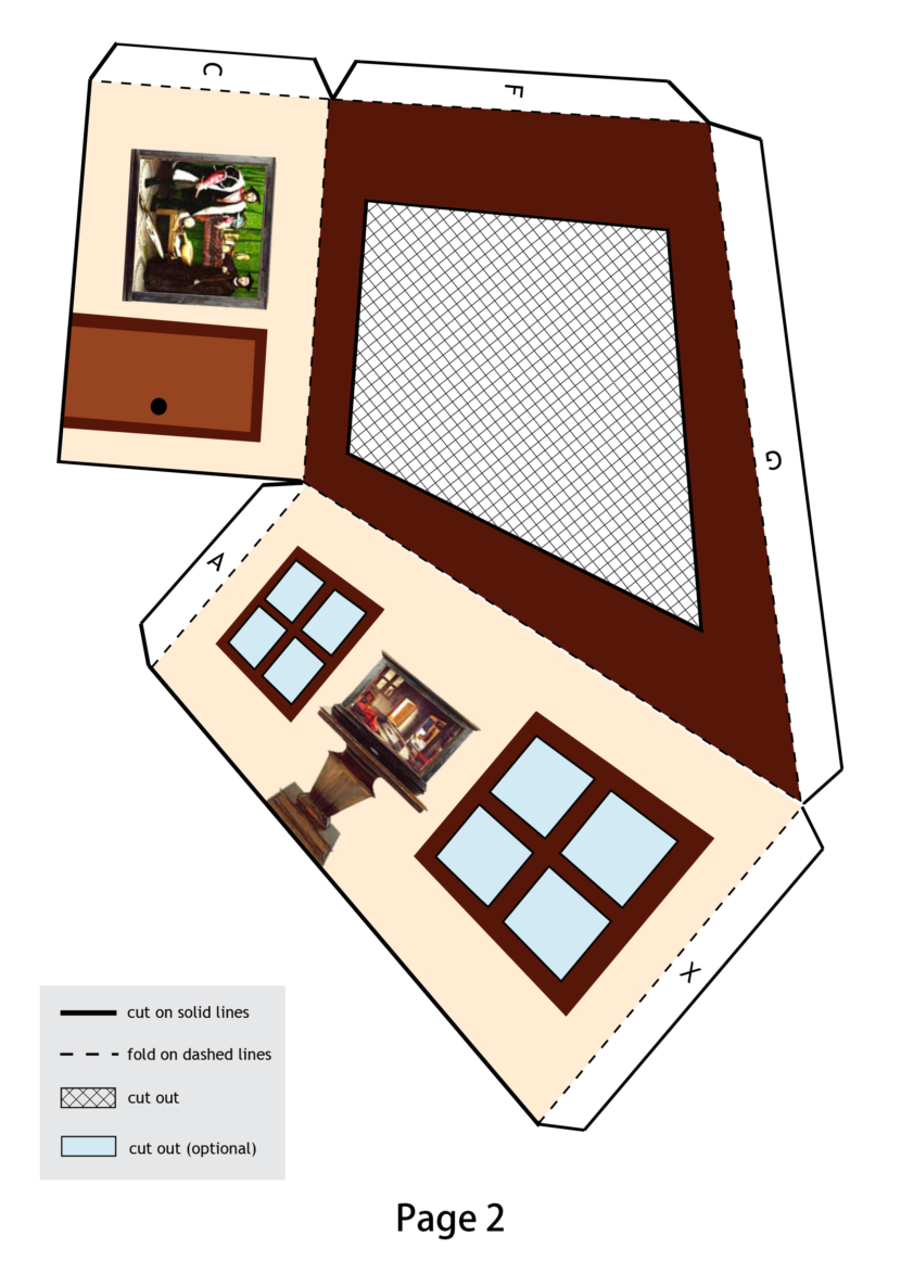 Printable Ames Room Illusion