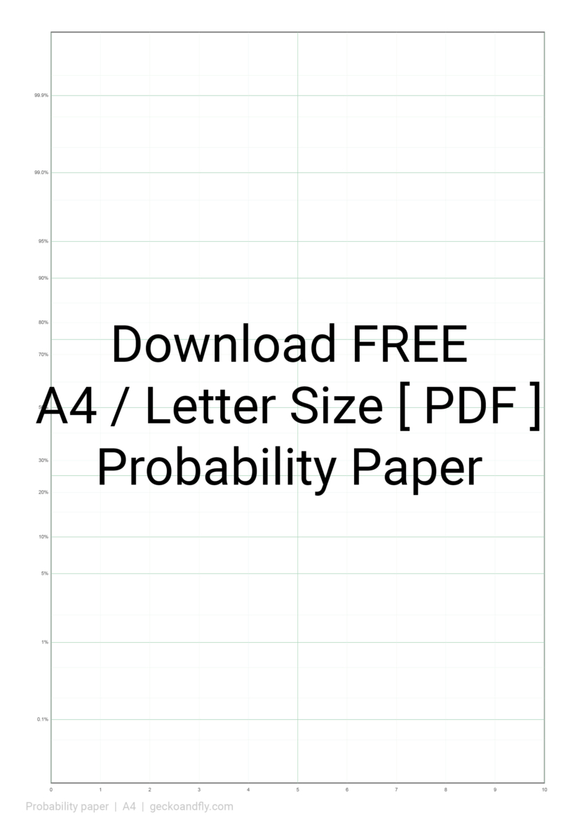 Printable Probability Paper Template in A4 and Letter size